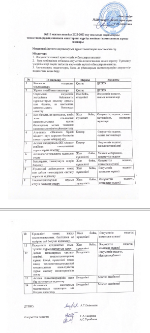 N210 мектеп-лицейде 2022-2023 оку жылында окушыларды