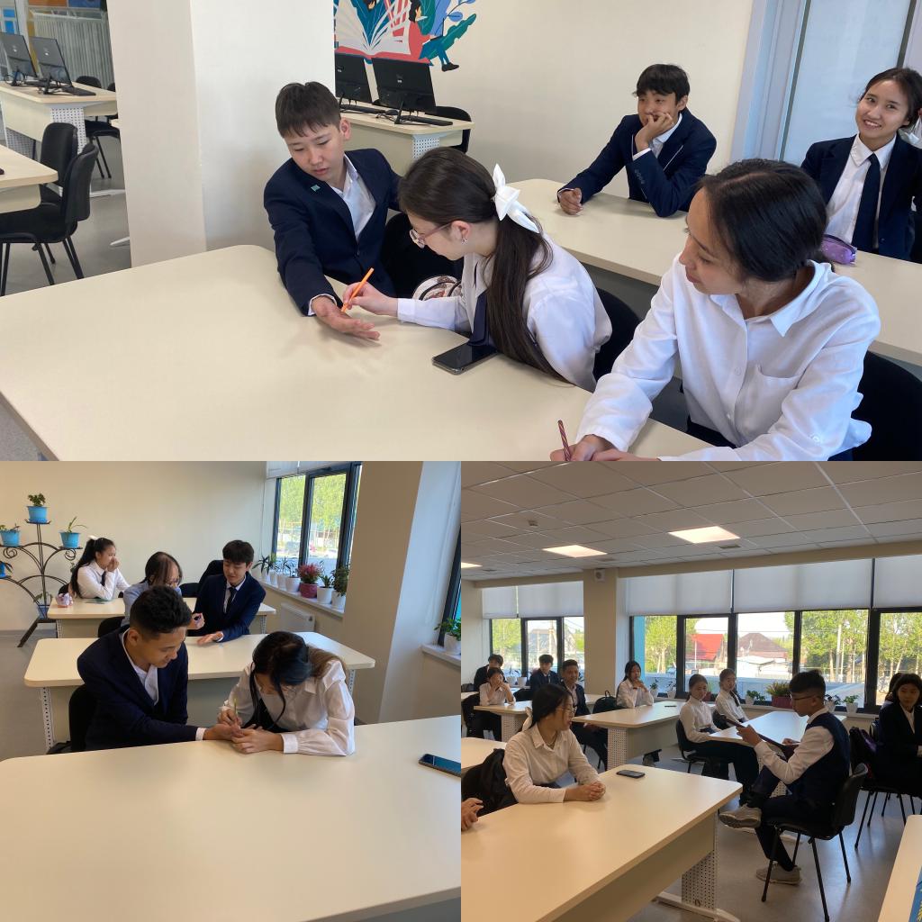 9  "А"сынып оқушыларымен